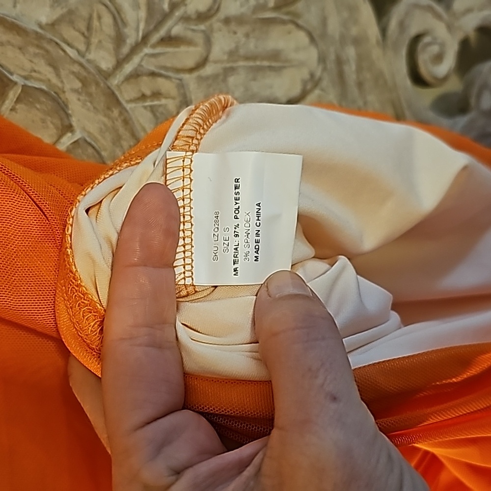 CHICME BodyCon Orange Dress - Picture 4 of 6